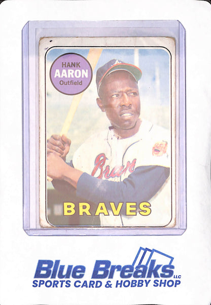 1969 Topps - Hank Aaron - Atlanta Braves - Baseball - #100