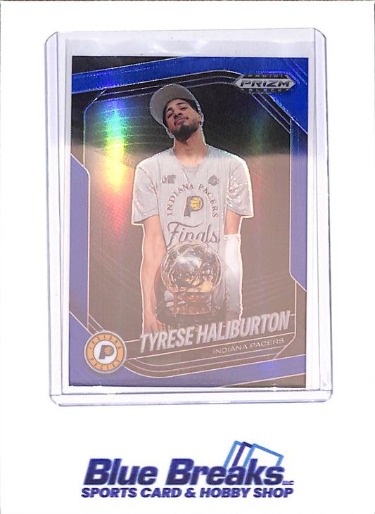 2024-25 Panini Prizm Black Tyrese Haliburton - 51/199 - Blue - Indiana Pacers - Basketball - #171