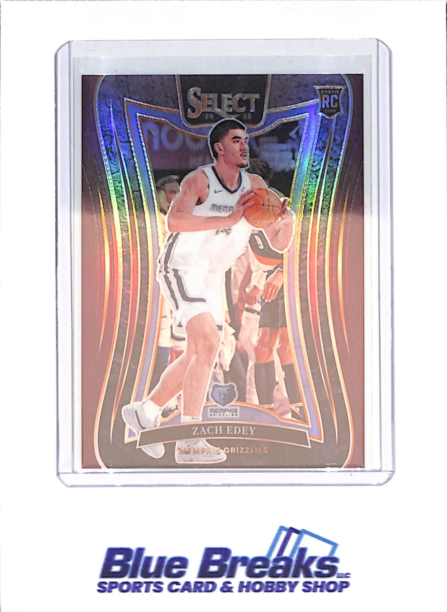 2024-25 Panini Select - Zach Edey - RC - 76/85 - Memphis Grizzlies - Basketball - #391