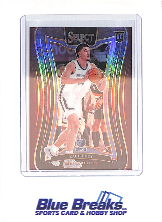 2024-25 Panini Select - Zach Edey - RC - 76/85 - Memphis Grizzlies - Basketball - #391