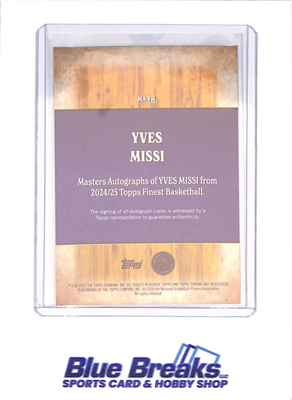 2025 Topps Finest Basketball - Yves Missi -RC - Autograph - 17/75 -  New Orleans Pelicans - Basketball - #MA-YM