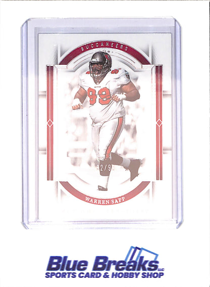 2023 Panini National Treasures - Warren Sapp - Tampa Bay Buccaneers  - Football - #96