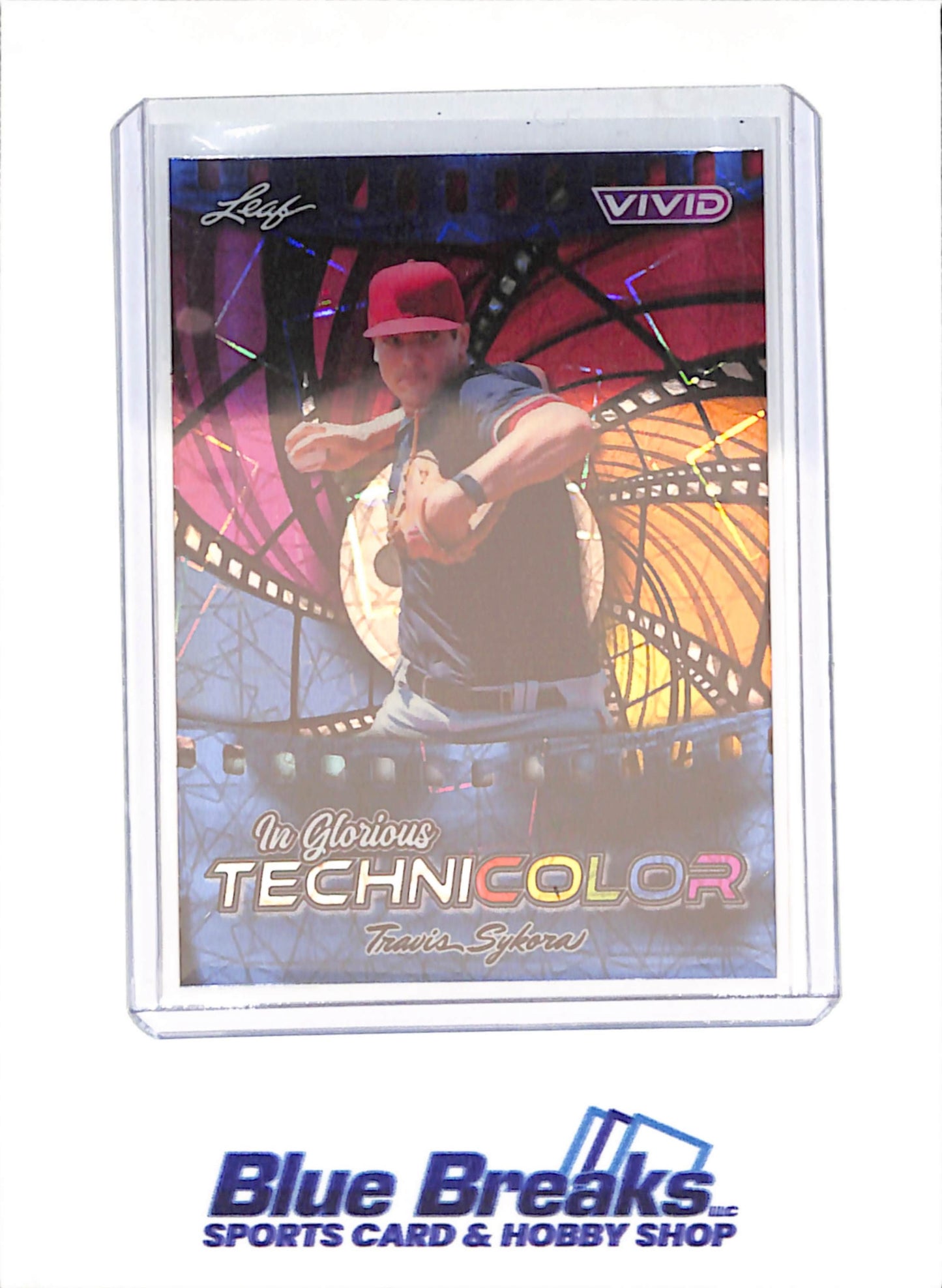 2025 Leaf Vivid - Travis Sykora - In Glorious Technicolor - 1/1 Pre-Production Proof - Washington Nationals  - Baseball