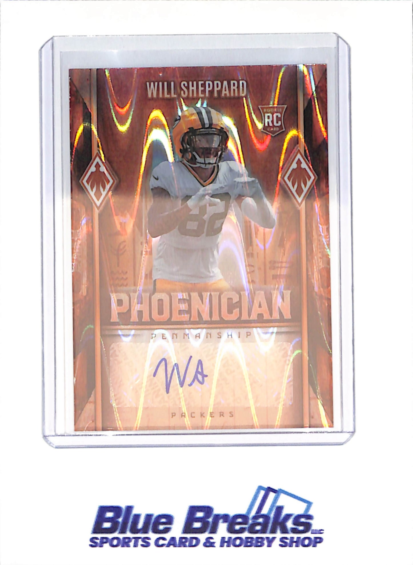 2025 Panini Phoenix - Will Sheppard - 15/15 - RC -  Autograph - Raywave - Greenbay Packers - Football - #PHP-WSD