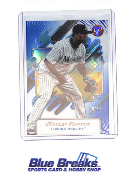 2025 Topps Pristine - Hanley Ramirez - 8/75 - Florida Marlins - Baseball - #104