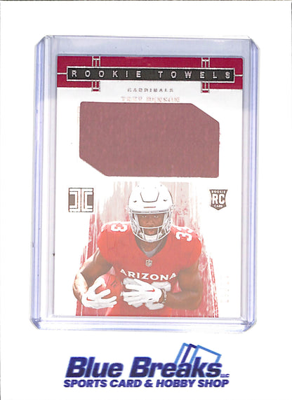 2024 Panini Impeccable - Trey Benson - Rookie Towels Relic - RC - 18/49 - Arizona Cardinals - Football - #RT-TBN