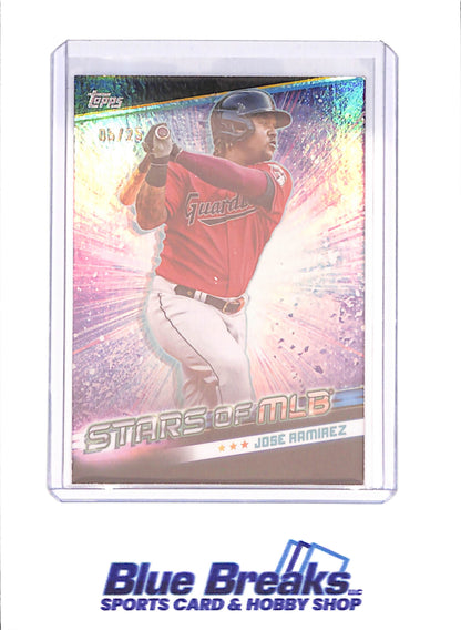 2024 Topps - Jose Ramirez - Stars of MLB - 5/25 - Cleveland Guardians - Baseball - #SMLB-51