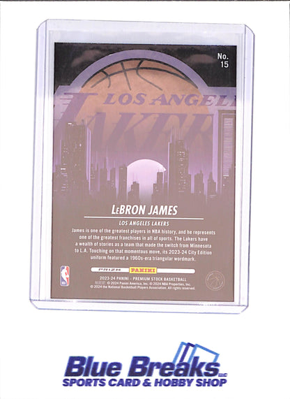 2023-24 Panini NBA Hoops - LeBron James - City Edition - Los Angeles Lakers - Basketball - #15