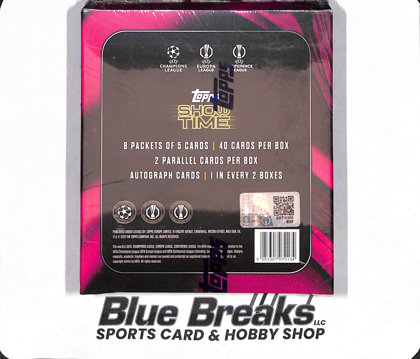 2024/25 Topps Show Time UEFA Club Competitions - London Card Show Exclusive - Soccer - Sealed Wax