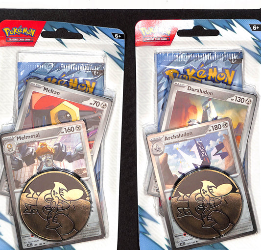 Pokemon Scarlet & Violet: Journey Together Booster Blister Pack (Melmetal) (Archaludon) - Sealed Wax