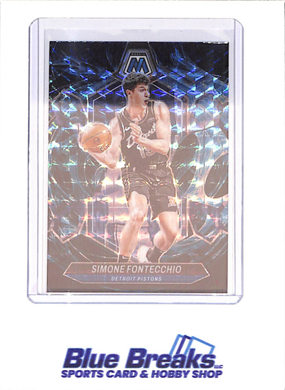 2023-24 Panini Mosaic - Simone Fontecchio - Blue - Detroit Pistons - Basketball - #133