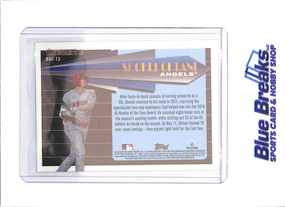 2021 Topps Chrome - Shohei Ohtani - Black Gold - Los Angeles Angels - Baseball - #SBC-13