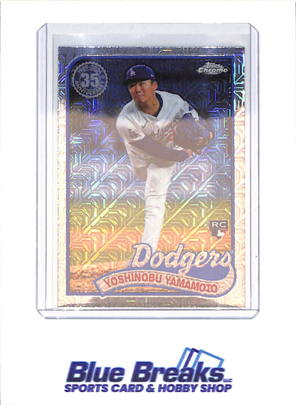 2024 Topps Chrome - Yoshinobu Yamamoto - RC - Mojo - Los Angeles Dodgers - Baseball - #T89CU-15
