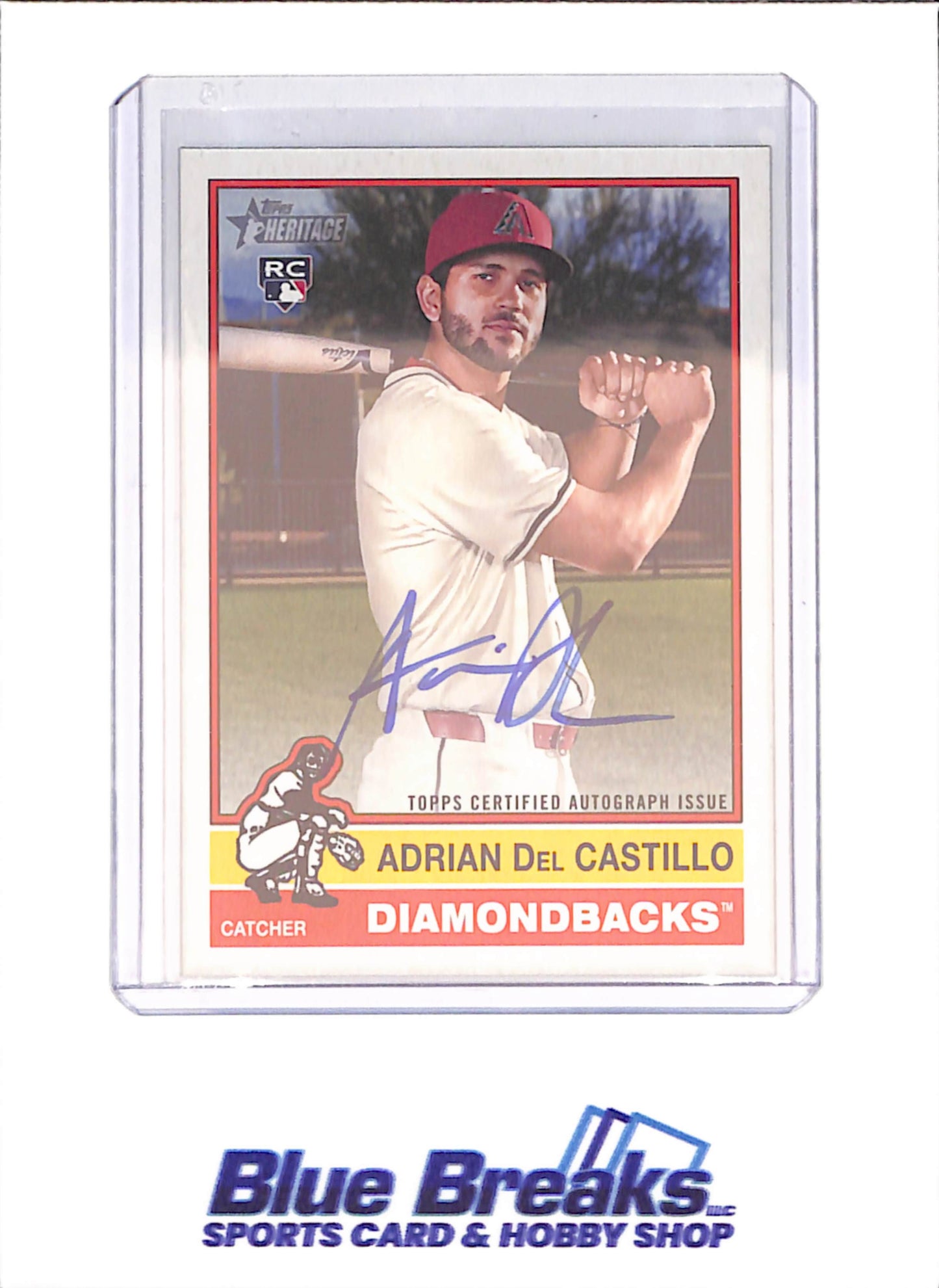 2025 Topps Heritage  - Adrian Del Castillo - Real One Autograph - RC - Arizona Diamondbacks - Baseball - #ROA-AC