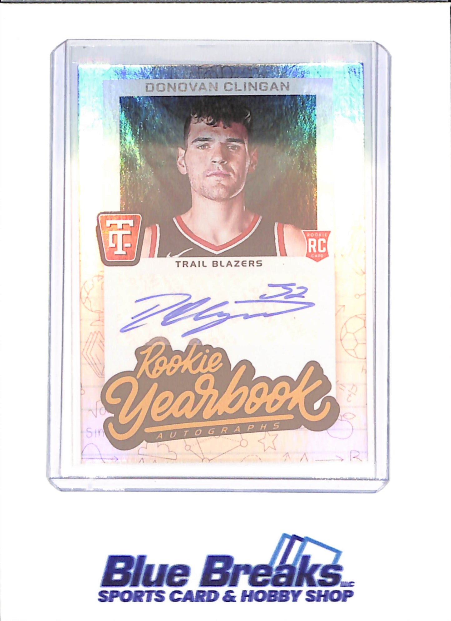 2024-25 Panini Totally Certified - Donovan Clingan - Rookie Yearbook Autograph - Portland Trail Blazers - Basketball - #RYA-DON