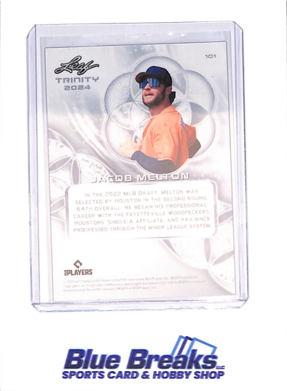 2024 Leaf Trinity - Jacob Melton - 1/1 - Red - Houston Astros - Baseball - #101