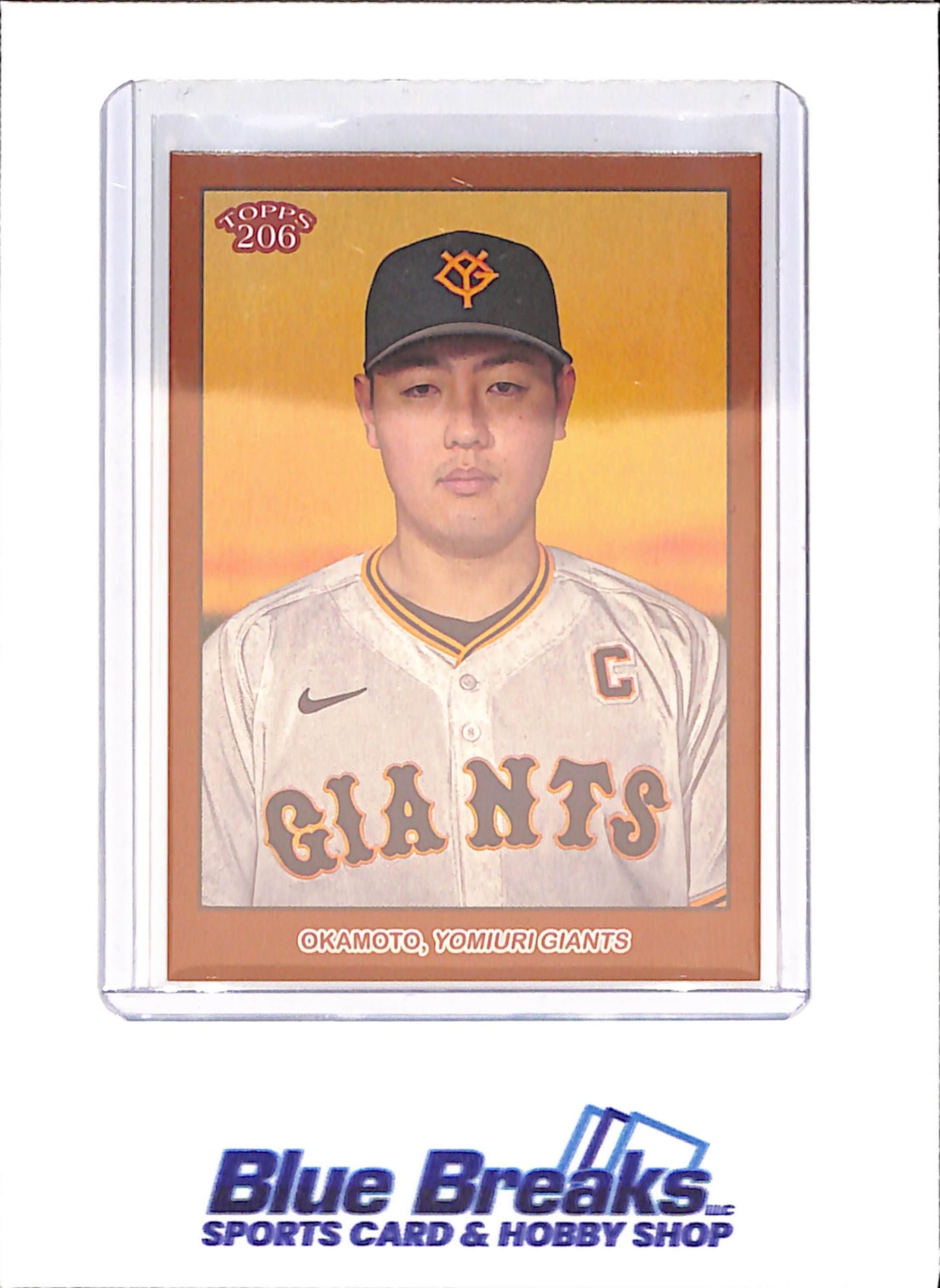 2023 Topps 206 NPB - Kazuma Okamoto - Bronze Border - Yomiuri Giants - Japanese Baseball - Baseball - #91