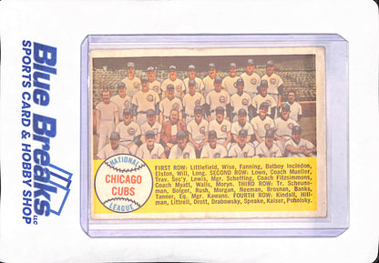 1958 Topps - Chicago Cubs Team Card Checklist - Baseball - #327