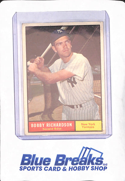 1961 Topps - Bobby Richardson - New York Yankees - Baseball - #180