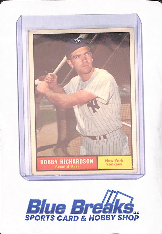 1961 Topps - Bobby Richardson - New York Yankees - Baseball - #180
