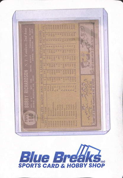 1961 Topps - Bobby Richardson - New York Yankees - Baseball - #180
