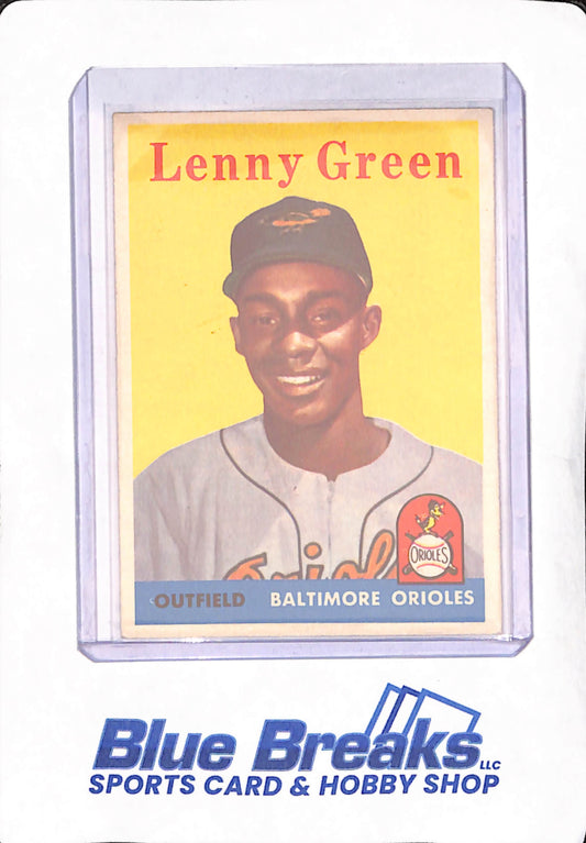 1958 Topps - Lenny Green - Baltimore Orioles - Baseball - #471