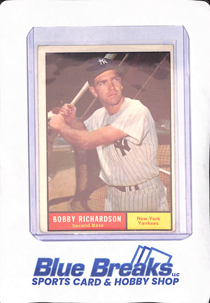 1961 Topps - Bobby Richardson - New York Yankees - Baseball - #180