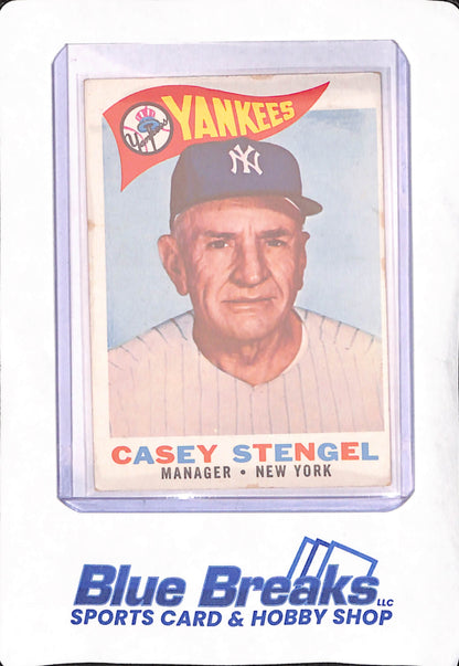 1960 Topps - Casey Stengel - Manager - New York Yankees - Baseball - #227