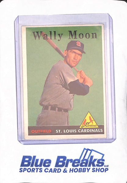 1958 Topps - Wally Moon - St. Louis Cardinals - Baseball - #210