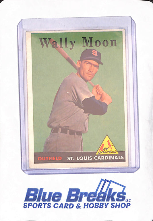 1958 Topps - Wally Moon - St. Louis Cardinals - Baseball - #210