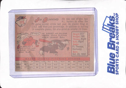 1958 Topps - Jim Bunning - Detroit Tigers - Baseball - #115