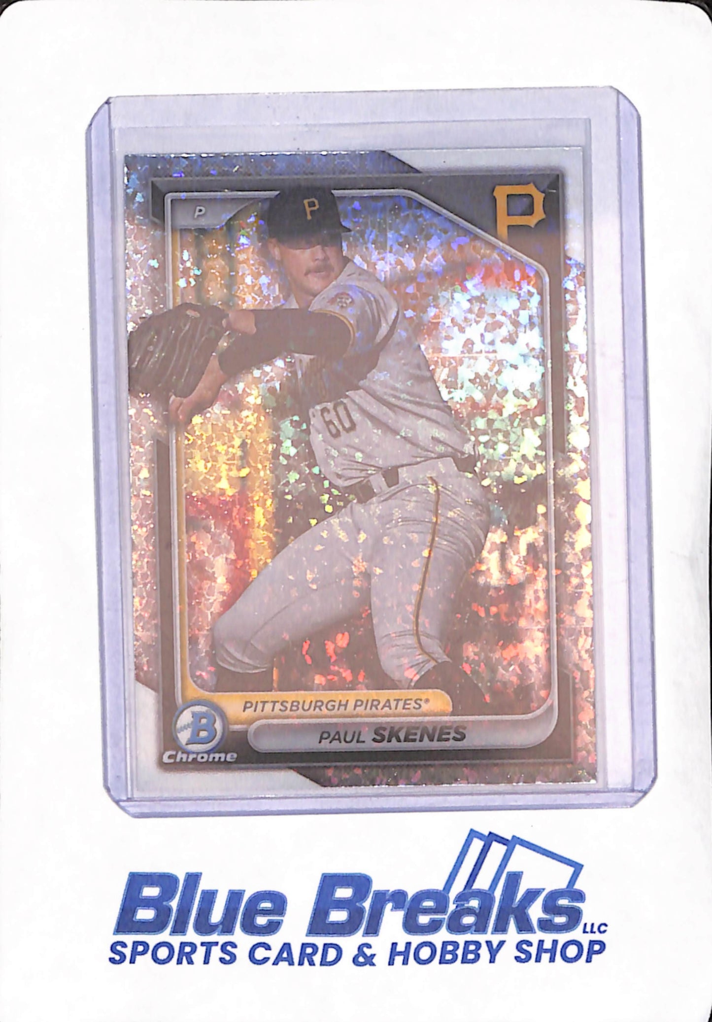 2024 Bowman Chrome - Paul Skenes - Pittsburgh Pirates - Baseball - Speckle - #BCP-125