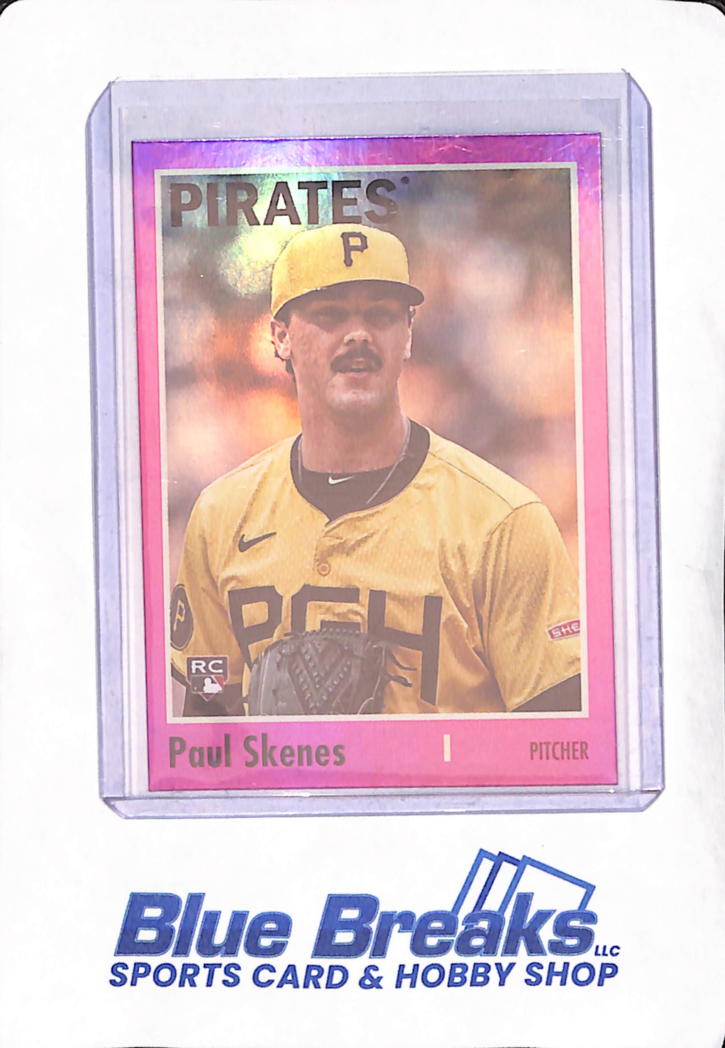 2024 Topps Archives - Paul Skenes - Pink Foil Board - Pittsburgh Pirates - Baseball - RC - #200