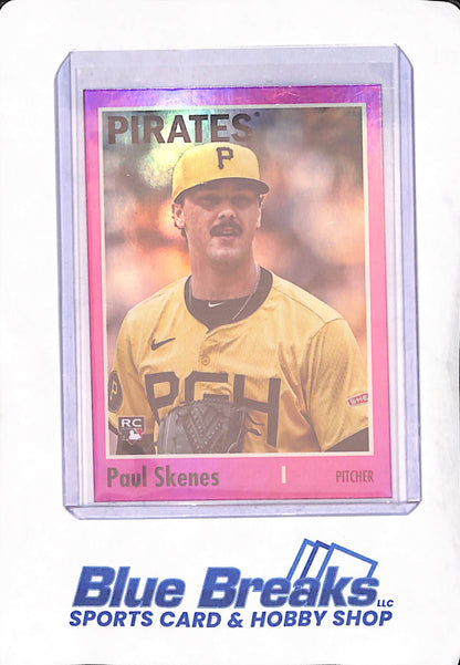 2024 Topps Archives - Paul Skenes - Pink Foil Board - Pittsburgh Pirates - Baseball - RC - #200