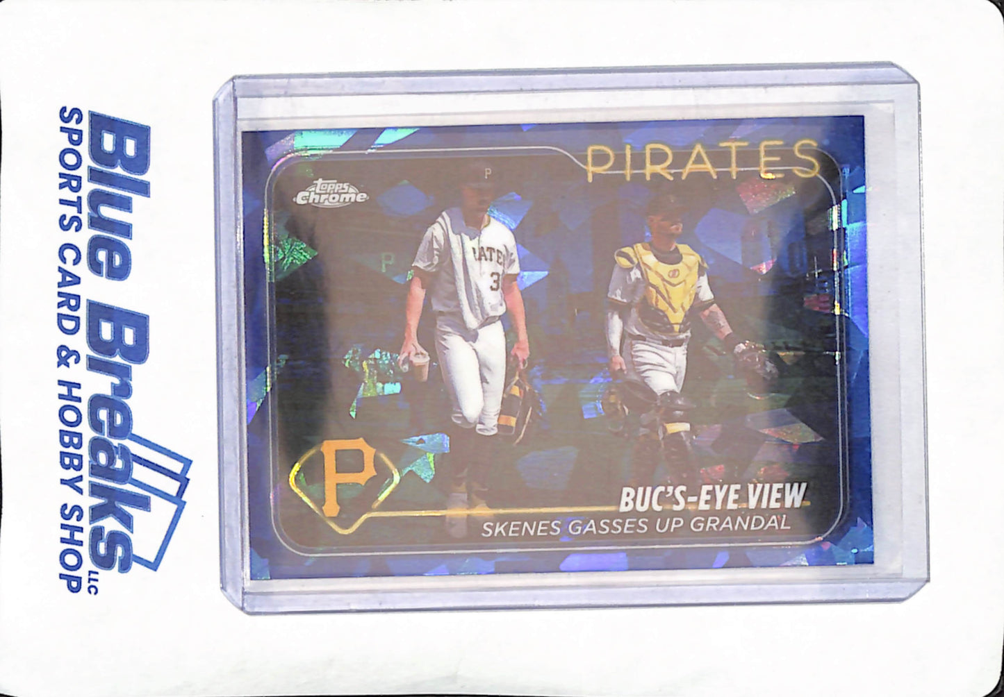 2024 Topps Chrome Sapphire - Veteran Combos - Paul Skenes - Yasmani Grandal - Pittsburgh Pirates - #USC160