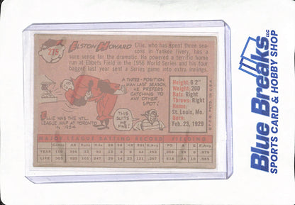 1958 Topps - Elsto Howard - New York Yankees - Baseball - #275