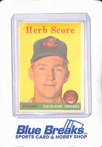 1958 Topps - Herb Score - Cleveland Indians - Baseball - #352
