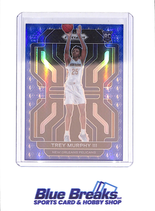 2021-22 Panini Prizm  - Trey Murphy III - Blue Diamond 75th Anniversary - RC - New Orleans Pelicans - Basketball - #288
