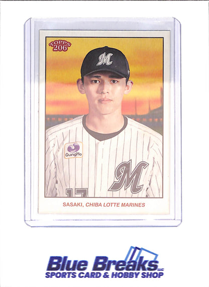 2024 Topps 206 NPB - Roki Sasaki - Chiba Lotte Marines - Japanese Baseball - Baseball - #146