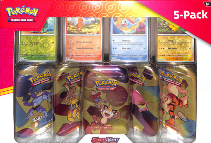 Costco Pokemon Scarlet & Violet 151 Mini Tin 5-pack (Magnetron/Meowth) - Miscellaneous Cards & Products (MCAP) - Sealed Wax