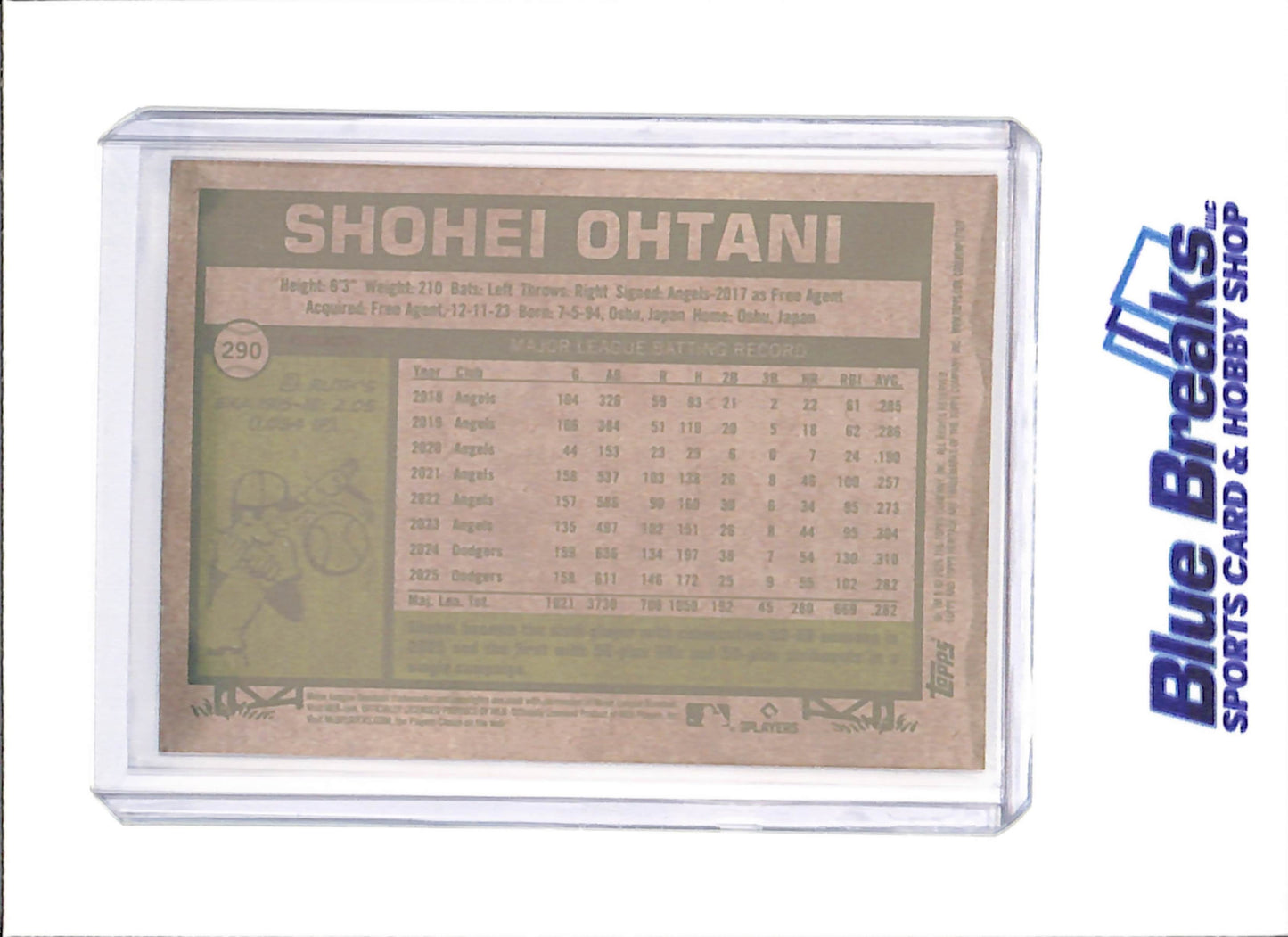 2026 Topps Heritage - Shohei Ohtani - Chrome Refractor - Los Angeles Dodgers - Baseball - #290