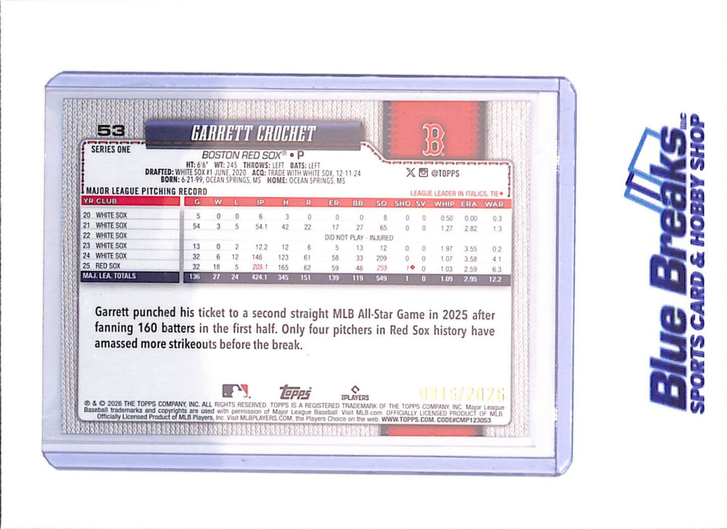 2022 Topps Pro Debut - James Wood - Autograph - Orange - 12/25 - San Diego Padres - Baseball - #PD-132