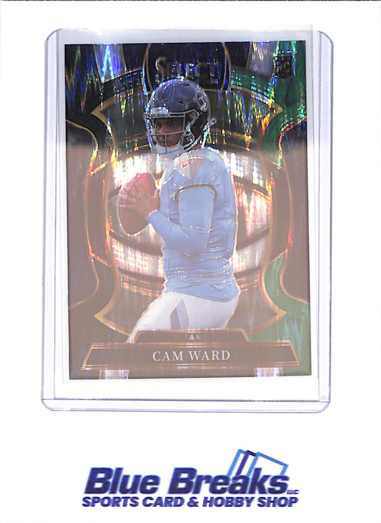 2025 Panini Select - Cam Ward - RC - Blue Green Concourse - Tennessee Titans - Football - #26