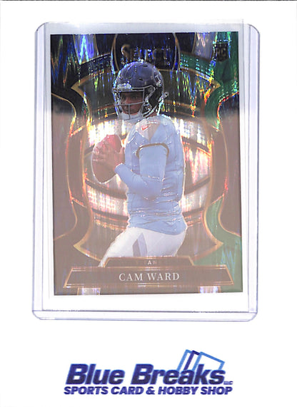 2025 Panini Select - Cam Ward - RC - Blue Green Concourse - Tennessee Titans - Football - #26