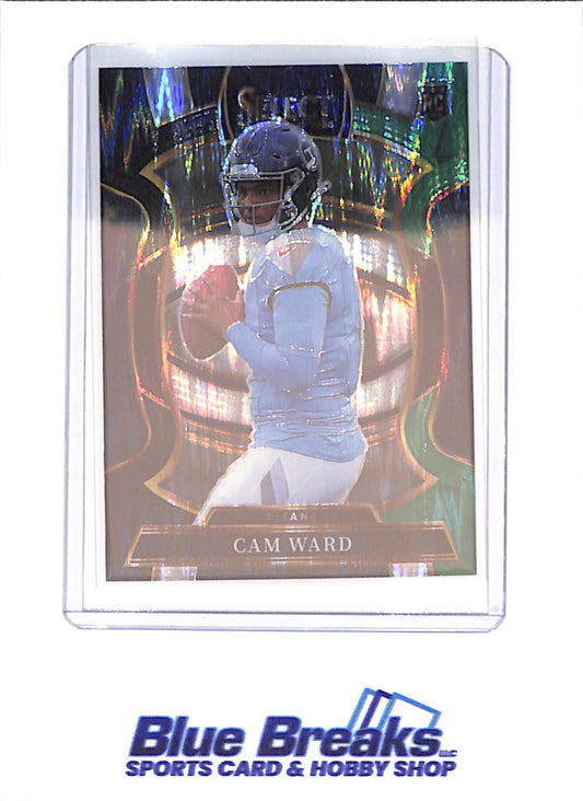 2025 Panini Select - Cam Ward - RC - Blue Green Concourse - Tennessee Titans - Football - #26