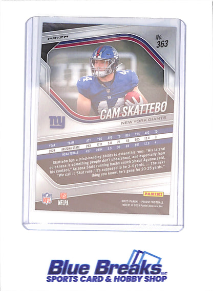 2025 Panini Prizm - Cam Skattebo - RC - Checkerboard - New York Giants - Football - #363