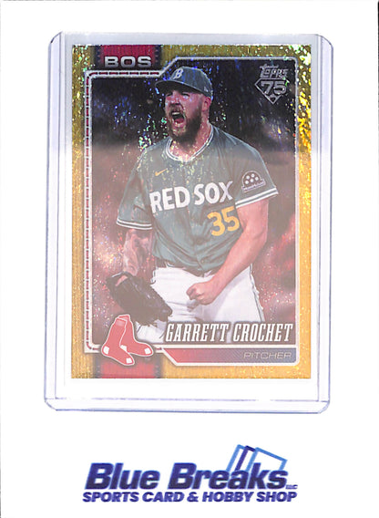 2026 Topps - Garrett Crochet - Yellow Glitter - 181/399 - Boston Red Sox - Baseball - #53