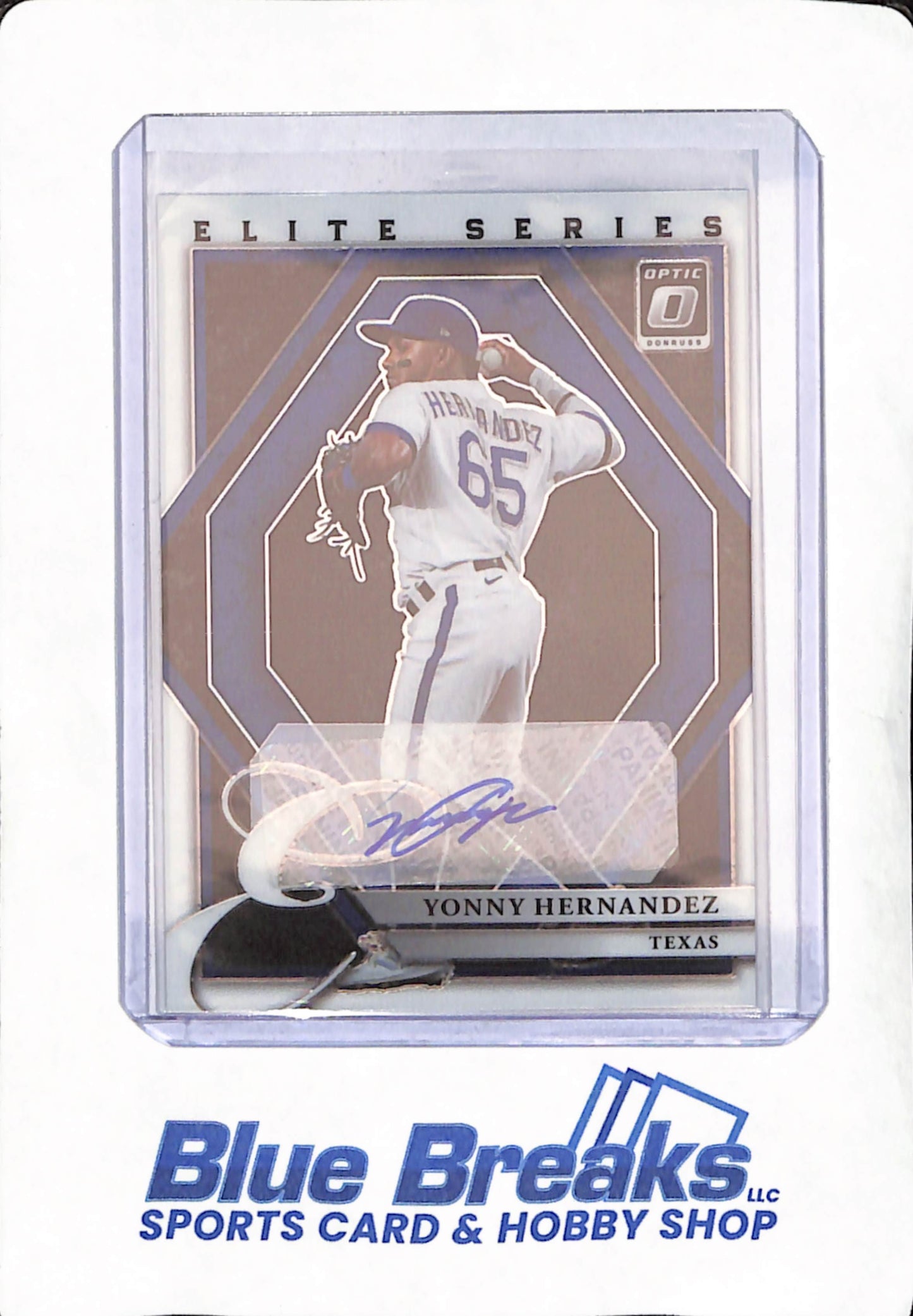 2022 Panini Donruss Optic - Yonny Hernandez - Autograph - Texas Rangers - Baseball - Elite Series - #ESS-YH