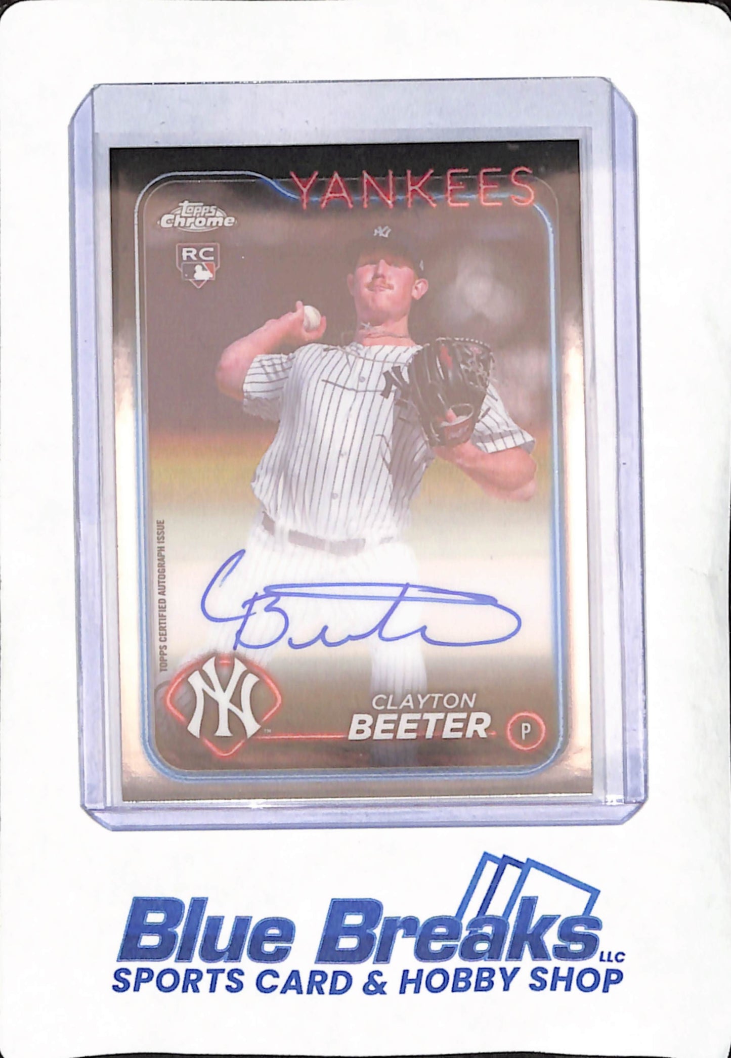 2024 Topps Chrome - Clayton Beeter - Autograph - New York Yankees - Baseball - RC - #RA-CBE