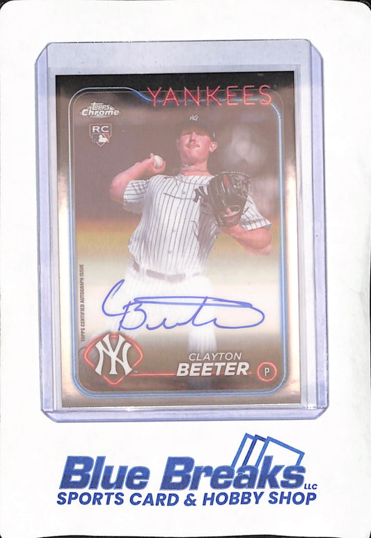2024 Topps Chrome - Clayton Beeter - Autograph - New York Yankees - Baseball - RC - #RA-CBE